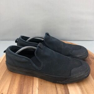 Adidas Nizza Slip On Canvas Skate Shoes Mens 13 Black Comfort Performance